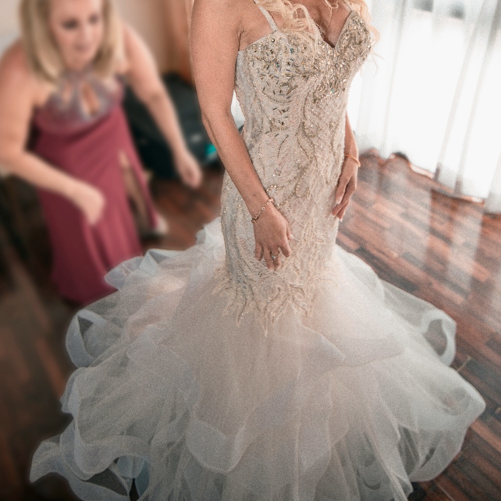 ✨OFFERS WELCOME✨TRUMPET MERMAID WEDDING PROM DRESS - Picture 5 of 8